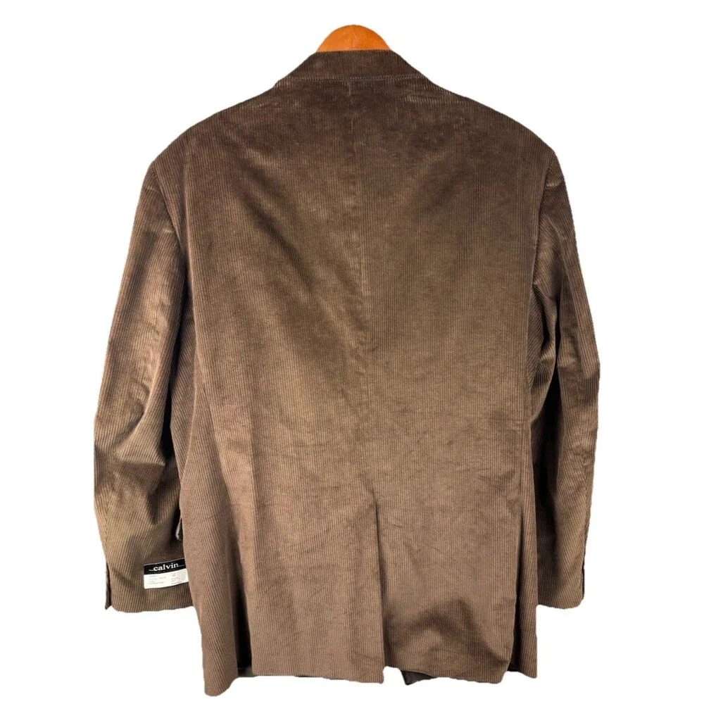 Calvin America Blazer Mens 48L Brown Corduroy Sport Coat Jacket NWT Vintage